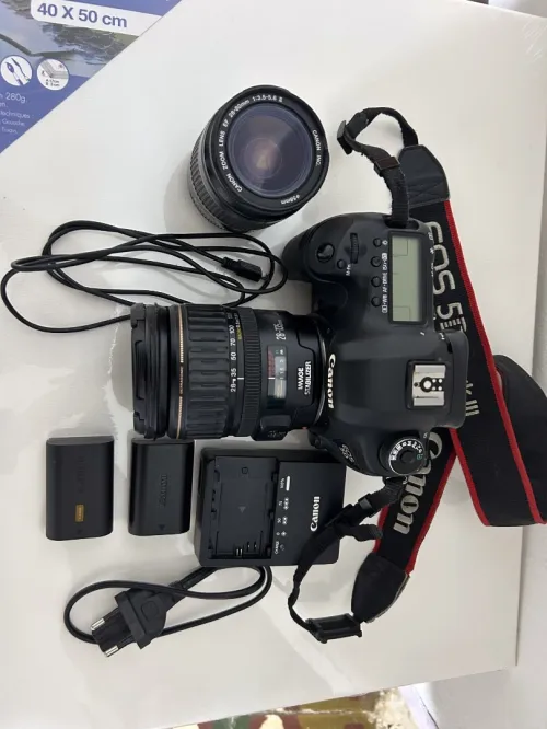 canon 5 mark 3 +  02 obj + 02 batterie