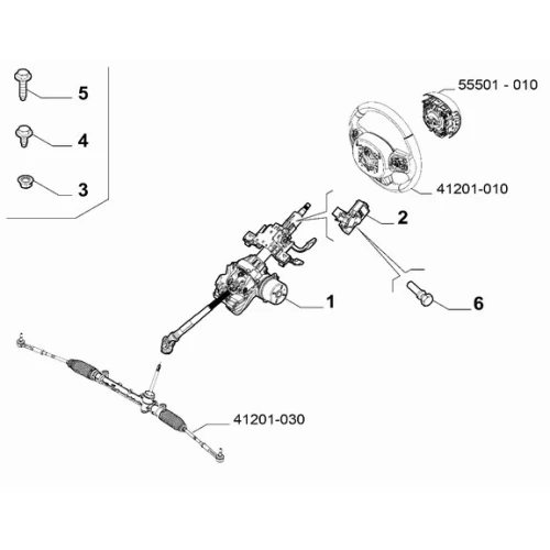 Verrouillage de contacteur Fiat Tipo 1.6