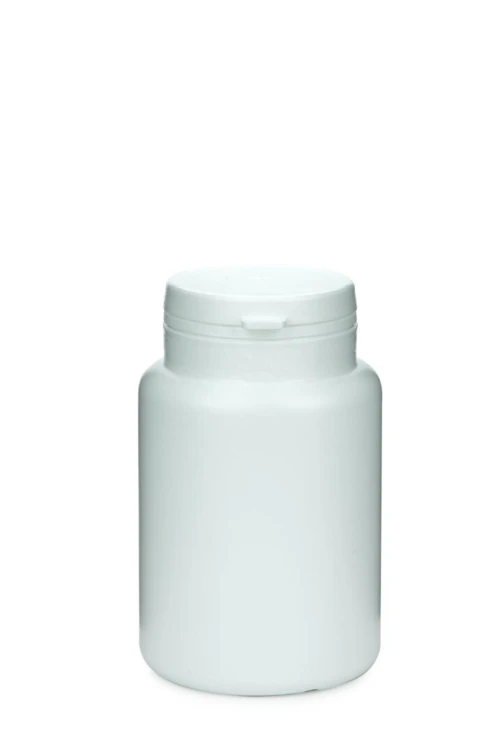 Pilulier 150ml blanc PE-HD avec couvercle Jaycap blanc