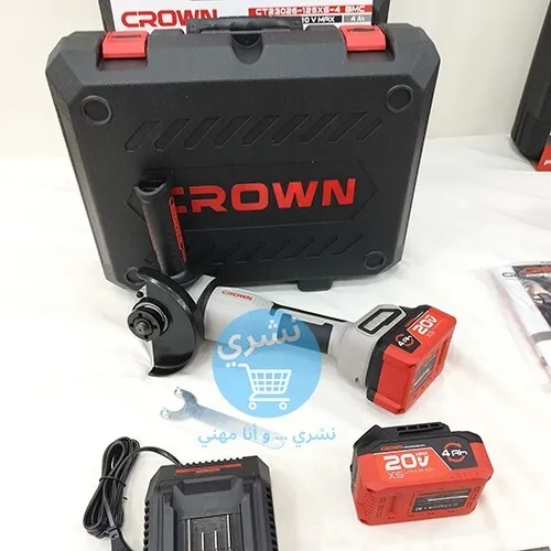 Meuleuse Sans Fil 20 V 4.0 Ah CROWN CT23026-125XS-4 BMC
