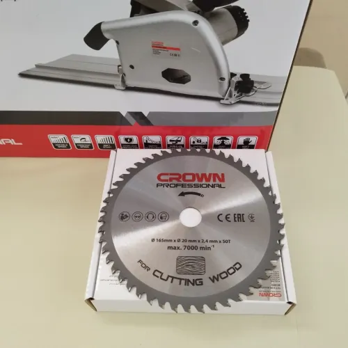 Disque Bois 165mm 50 Dents Crown pour Scie Plongeante Bois