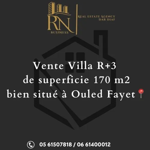 Vente Villa Alger Ouled fayet