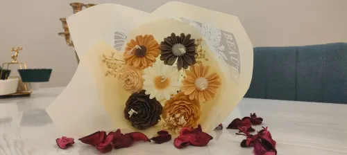 Bouquet de fleurs Bougie Parfumée Personnalisé 