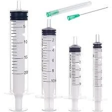 SERINGUES (2.5cc, 2cc, 5cc, 10cc, 20cc, 1cc à insuline)