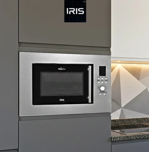MICRO ONDES IRIS ENCASTRABLE INOX/NOIR 25 L