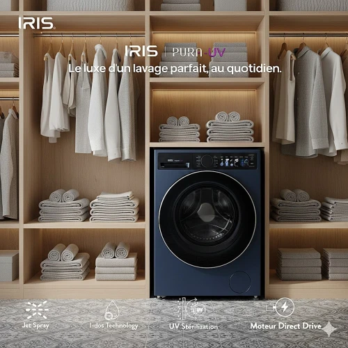 MACHINE À LAVER IRIS PURA UV 12 KG SECHANTE