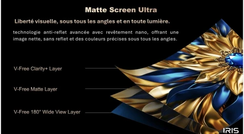 TV IRIS 55" QD MINI LED S9800 GOOGLE TV 144 Hz OMNIVIEW MEMC VRR ALLM 4k UHD ANDROID 14 + BARRE DE SON INTEGRÉE