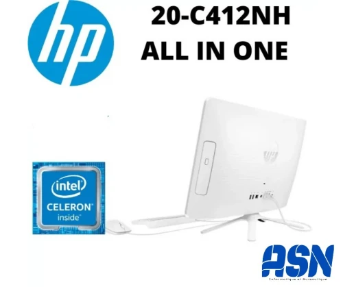 All in one HP C20-C412NH Celeron Ram 4Go disque 1Tr Ecran 19.5