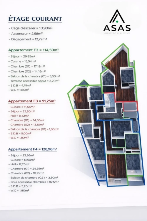 Vente Appartement F2 F3 F4 Alger Bab ezzouar
