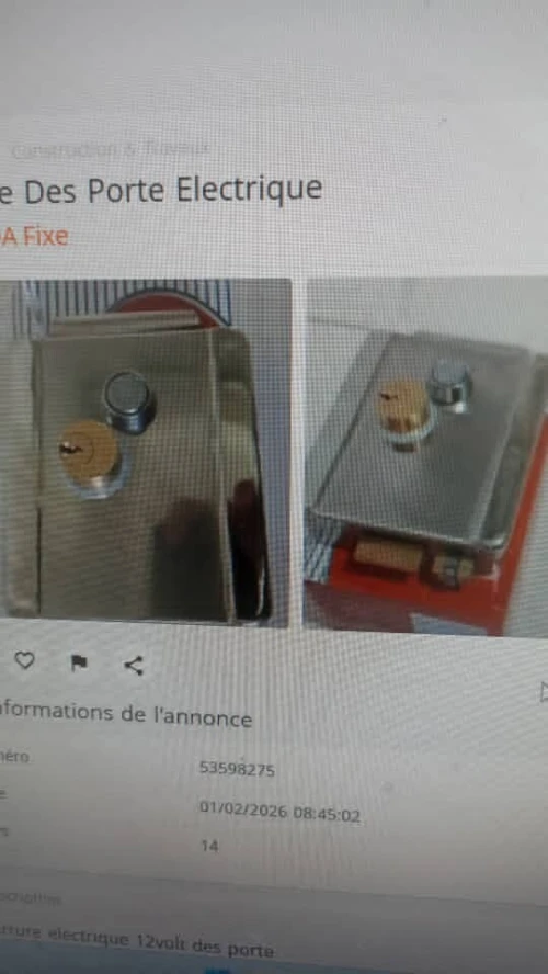 interphone 1etage avec serrure electrique 12volt