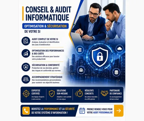 Conseil & Audit Informatique Optimisation & Sécurisation de votre SI