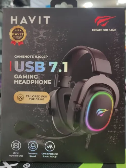 HAVIT gamenote H2002P RGB USB 7.1 GAMING HEADPHONE