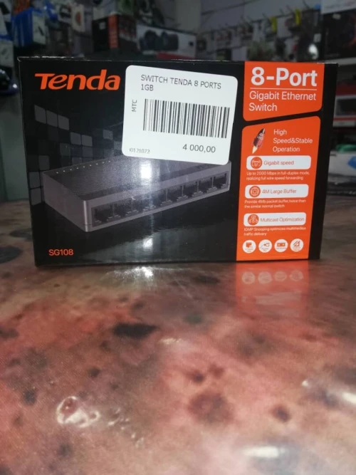 Switch TENDA Ethernet Gigabit 8 Port SG108