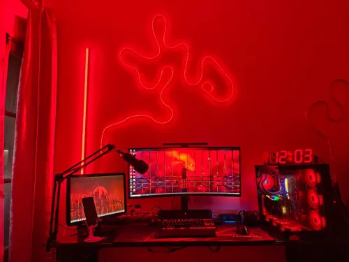 Led neon décoration gaming 120 cm