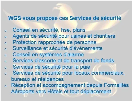 ESCORTE TRANSFERT & TOUT TACHE DE SECURITÉ