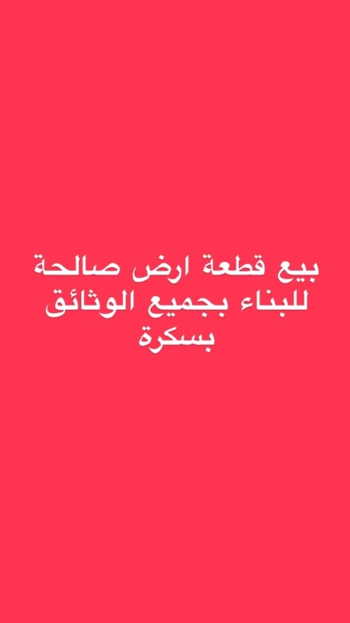 Vente Terrain Biskra Biskra