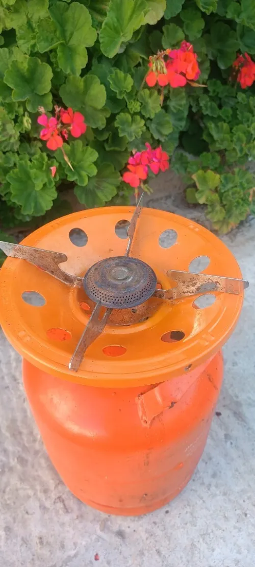 Bouteil de gaz camping / للتخييمقرعة غاز البيتان مع الريشو