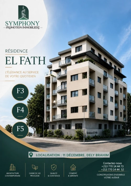 Vente Appartement F5 F6 Alger Dely brahim