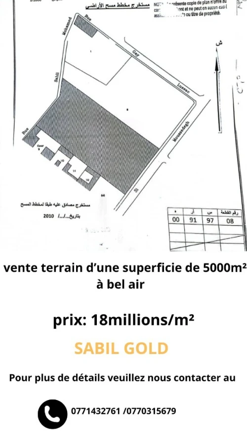 Vente Terrain Oran Oran