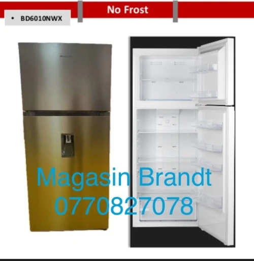 Réfrigérateur Brandt 610l inox nofrost avec distributeur