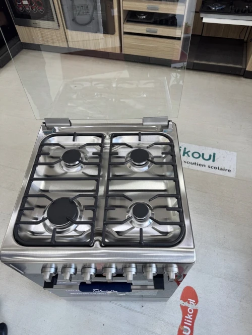 Cuisinière Vedette Gaz-Gaz ventilé inox