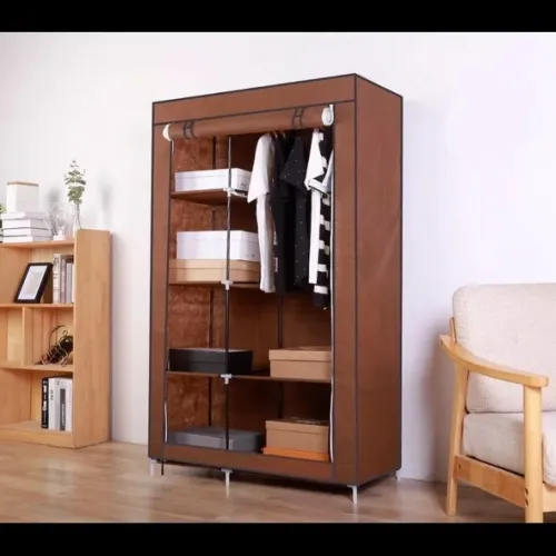 Armoire étagère pliable Tissu