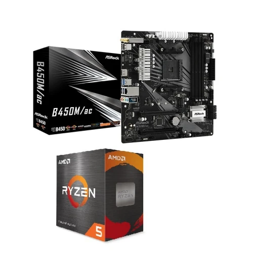 Asrock B450M WiFi + Ryzen 5 3400G Box