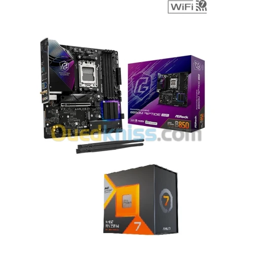 Amd Ryzen 7 7800X3D + Asrock B850 Riptide Wifi 7
