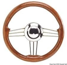Volant Osculati Bois Laqué Polyuréthane pour bateau