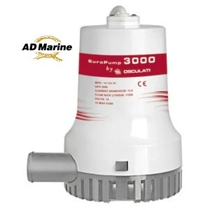 Pompe de cale immergée Europump II 3000 12V 24V