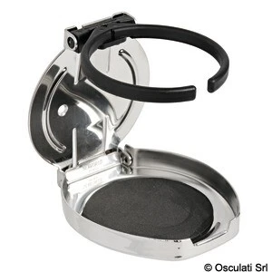 Porte verre pliable en inox
