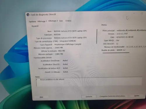 HP OMEN GAMING 17-AN RYZEN 9 AI 32G 1T SSD RTX5070 17'' 4K SOUS EMBALLAGE GARANTIE MAGASIN