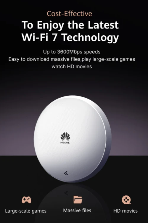 Point d'accès Huawei eKitEngine AP371 WIFI 7 HUAWEI eKit Series AP371 2500 Mbit/s