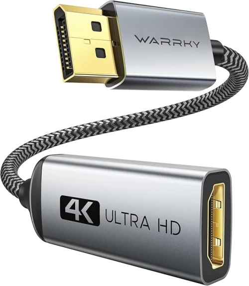 Adaptateur DisplayPort vers HDMI WARRKY 4K 1440P@60Hz, 1080P@120Hz
