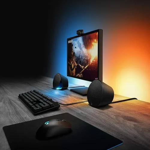 Logitech G560 2 Haut-parleurs Gaming PC Son Surround DTS:X Ultra 7.1- Eclairage RGB LIGHTSYNC- Noir