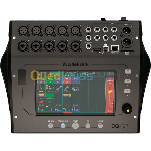 Table de mixage Allen & Heath CQ-12T - compacte 12 canaux 