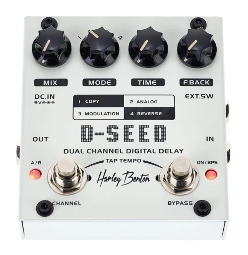PÉDALE DE GUITARE HARLEY BENTON D-SEED DUAL CHAINE DIGITAL DELAY