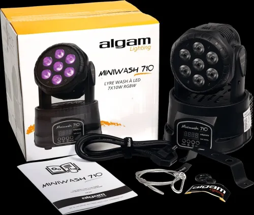 MINIWASH 710 - Lyre wash 7 x 10W RGBW Algam Lighting