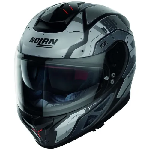 casque nolan N80-8 50 TH STARSCREAM N-COM 032 NOIR MAT-GRIS "Original"