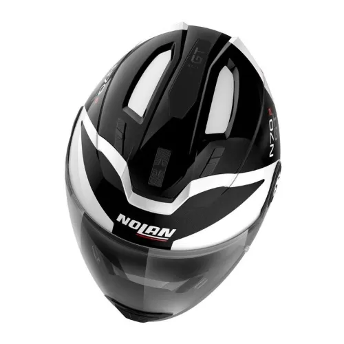 CASQUE NOLAN N70-2 GT GLARING N-COM 049 BLANC METAL-NOIR. "Original"
