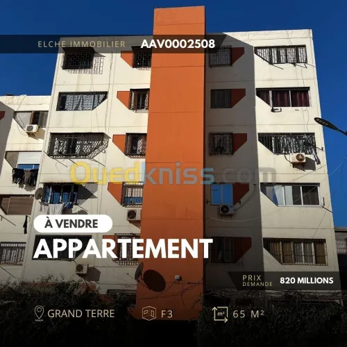 Vente Appartement F3 Oran Oran