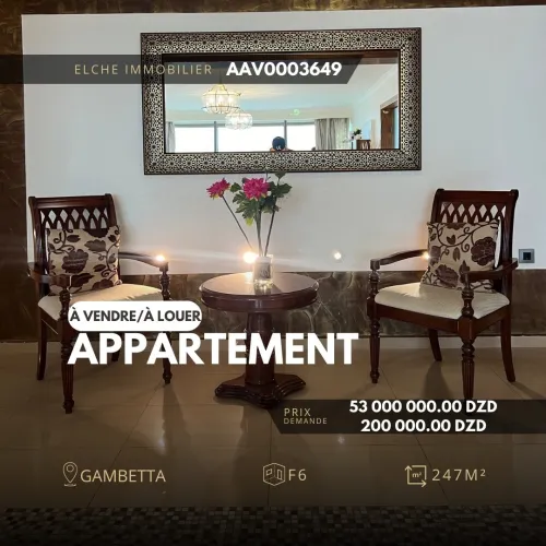 Location Appartement F6 Oran Oran