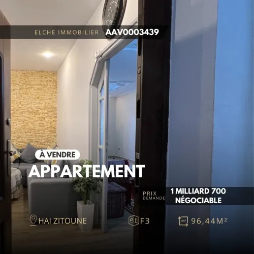 Vente Appartement F3 Oran Oran