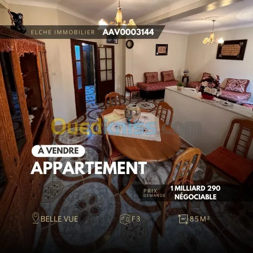 Vente Appartement F3 Oran Bir el djir