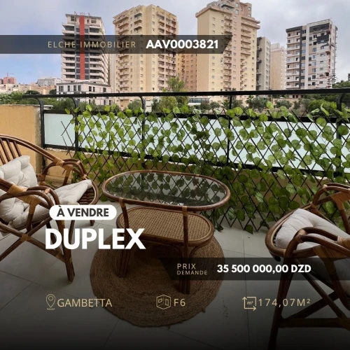 Vente Appartement Duplex F6 Oran Oran