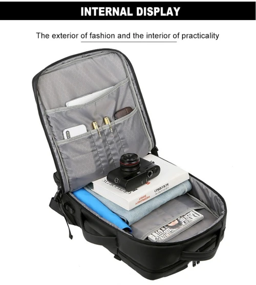 Sac A Dos (Porte Pc) Omaska Elegance Pour voyage et Etude Imperméable 