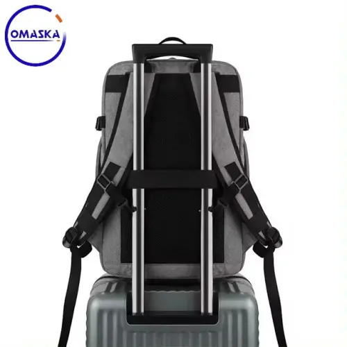Sac A Dos (Porte Pc) En Polyester Imperméable avec Extensiion