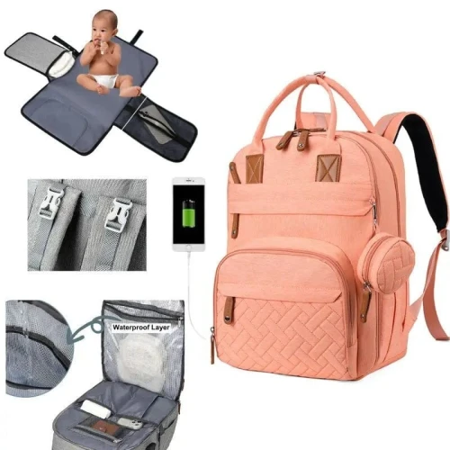 SAC A LANGER A DOS AVEC UN TAPIS A LANGER ET CABLE USB