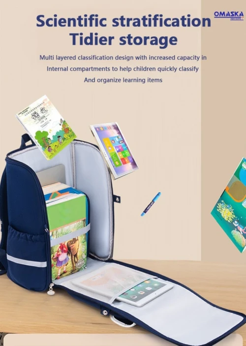 Sac à dos orthopédique Pliable en Oxford pour enfants 1er Année Primaire
