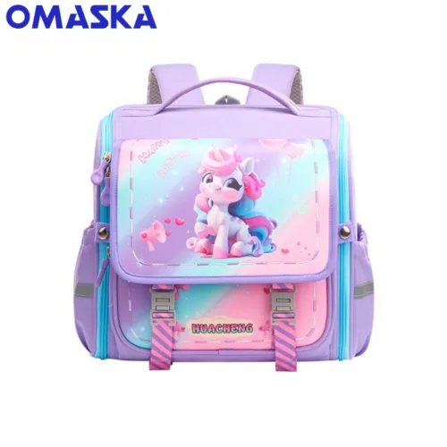 Sac à dos orthopédique Pliable pour enfants 1er Année Primaire - BLEU -NOIR - ROSE - VIOLET